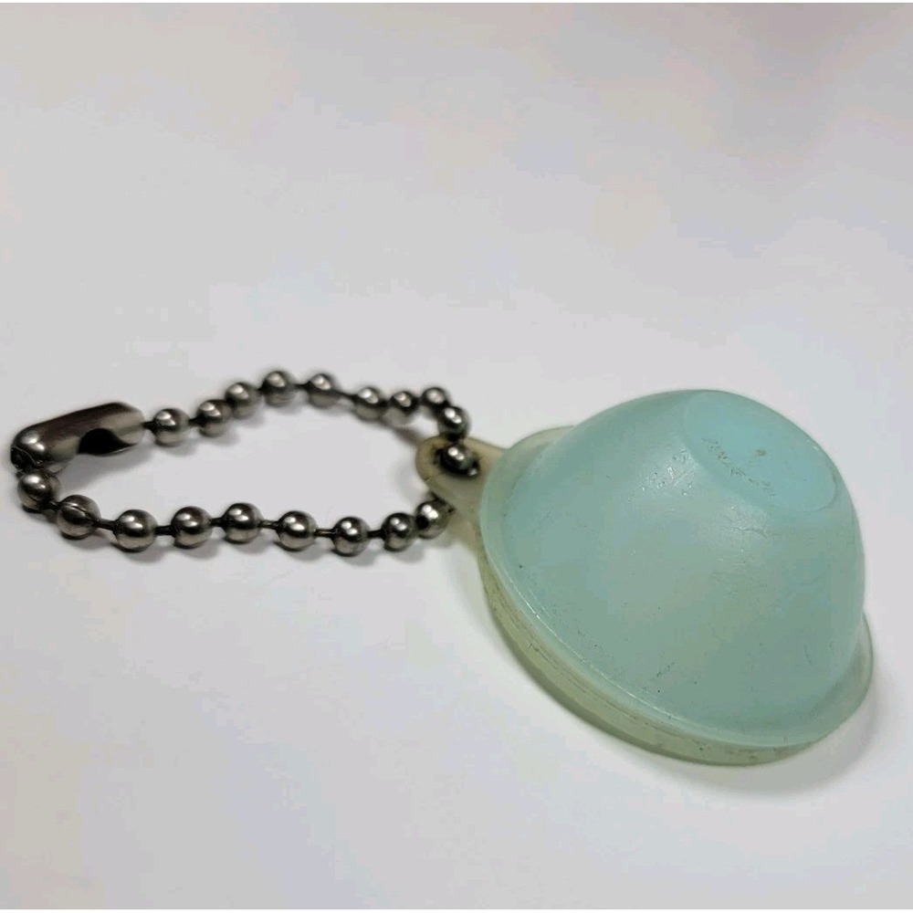 Tupperware Keychain Mini Wonderlier Bowl Sheer Pastel Blue Miniature Vintage 70s